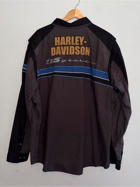 Harley-Davidson 115th Anniversary Performance Vented Garage Shirt sz 3XL White